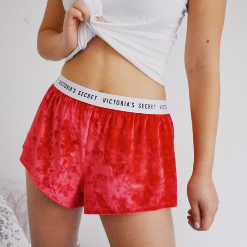 Crushed Red Velvet Sleep Shorts Victoria's Secret